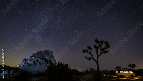 Joshua Tree camping under the stars