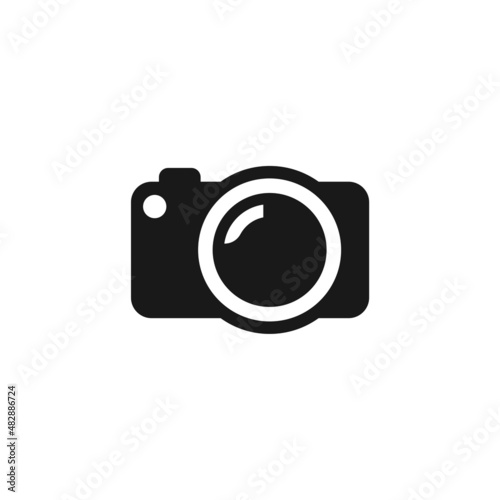 Digital camera icon isolated on white background