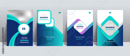 Business Proposal Cover Design Template is adept to the Multipurpose Project such as an annual report, brochure, flyer, poster, presentation, catalog, cover, booklet, website, magazine, portfolio, etc