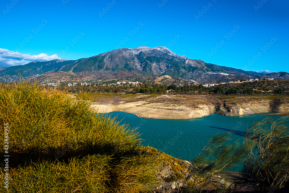 Lake Viñuela is set in the stunning landscape of the Axarquia in Malaga province in southern Spain