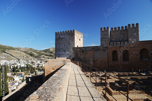 Alhambra castle in Granada, Andalucia, Spain