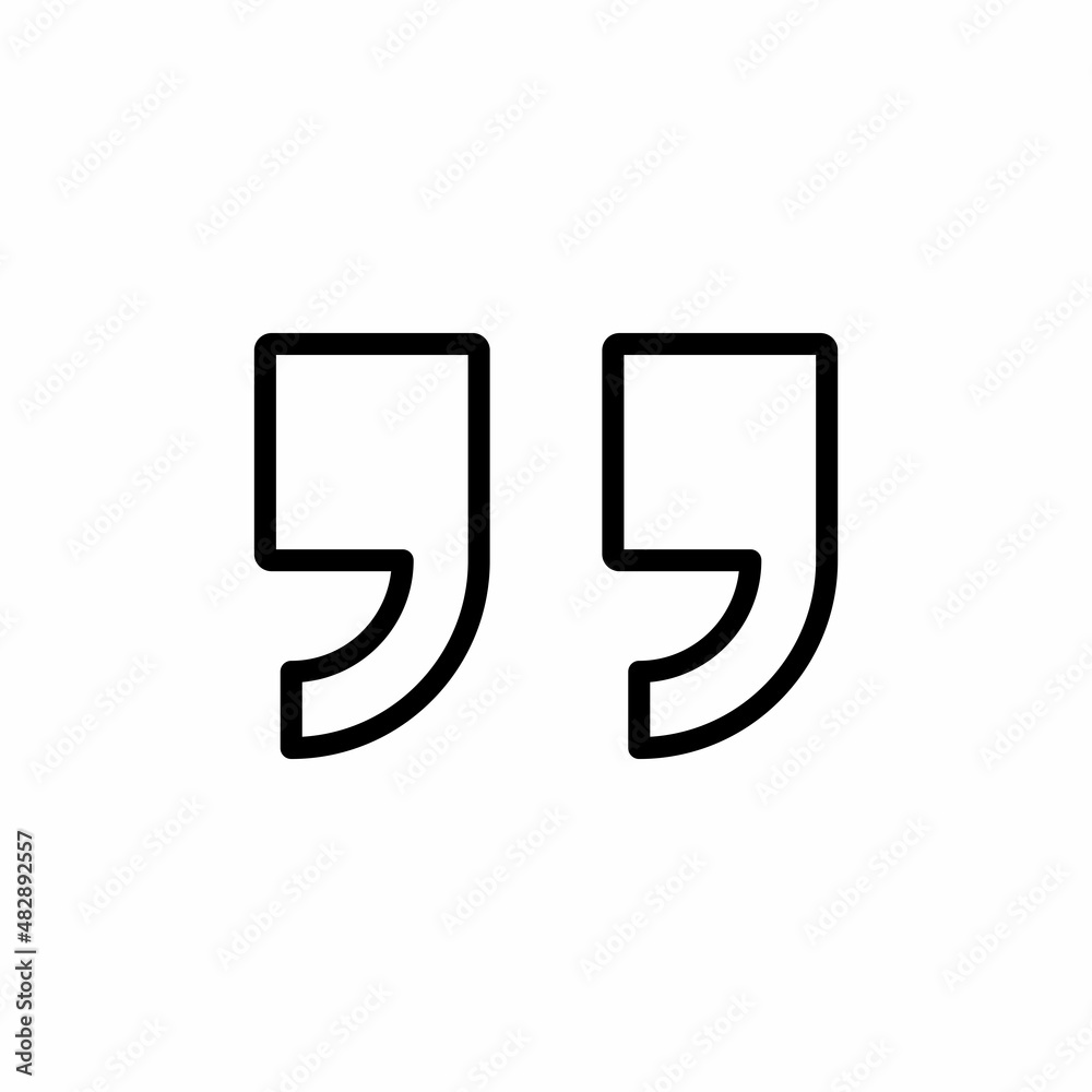 Quote Icon Design Vector Logo Template Illustration Sign And Symbol
