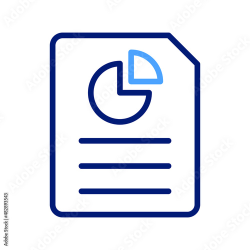 analytics file Vector icon which is suitable for commercial work and easily modify or edit it