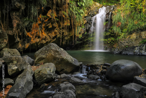 Annandale waterfalls on Grenada Island, Grenada.