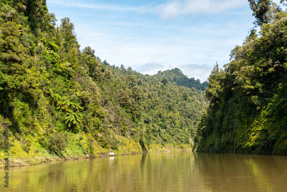Tour on untouched Whanganui river and through surrounding jungle, New Zealand Tour on untouched Whanganui river and through surrounding jungle, New Zealand