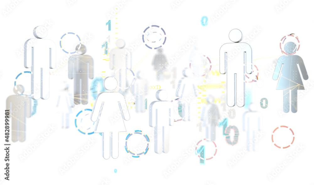Global network. Blockchain. 3D illustration. Neural networks and artificial intelligence. Abstract Global network. Blockchain. 3D illustration. Neural networks and artificial intelligence. Abstract