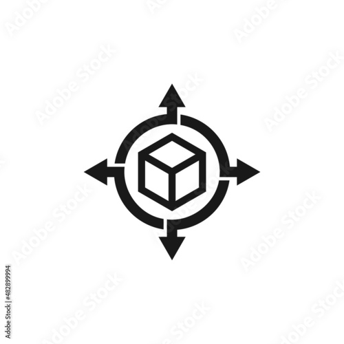 Product Distribution icon isolated on white background