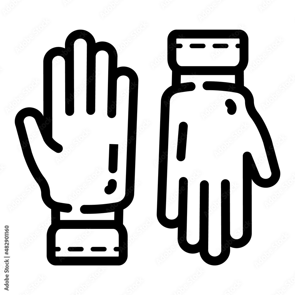 Gloves Flat Icon Isolated On White Background Gloves Flat Icon Isolated On White Background