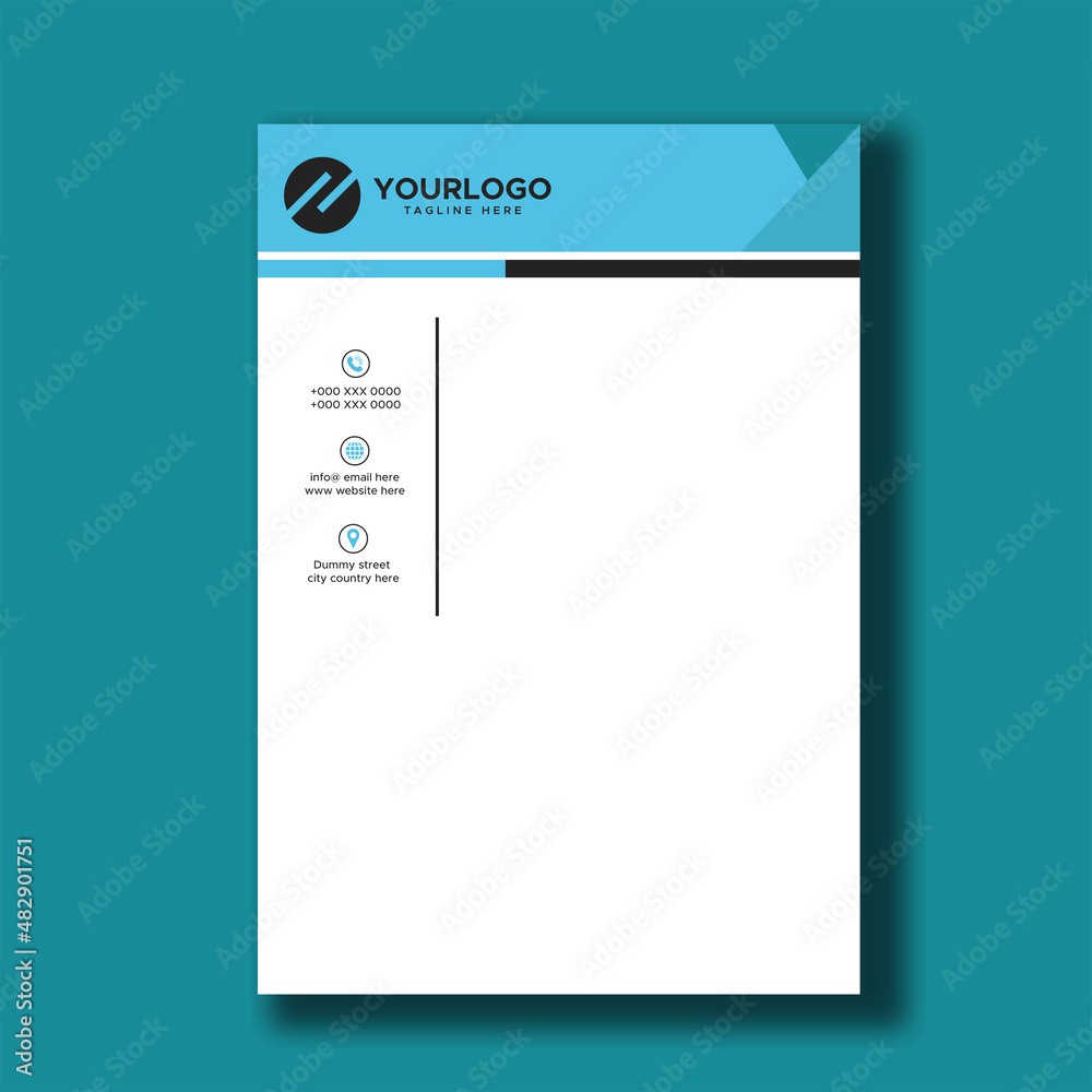 Naklejka premium Corporate Letterhead