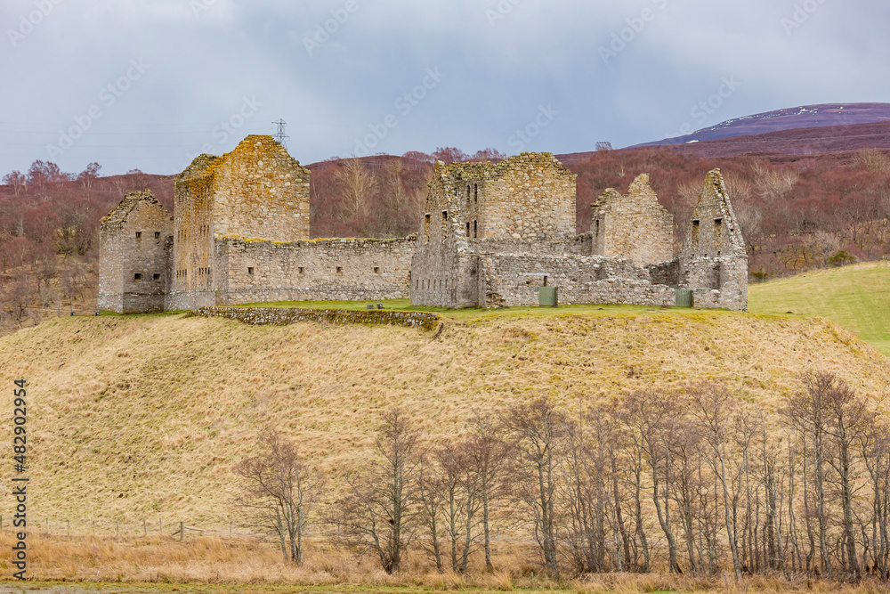 Overcast view of the historical Ruthven Barracks