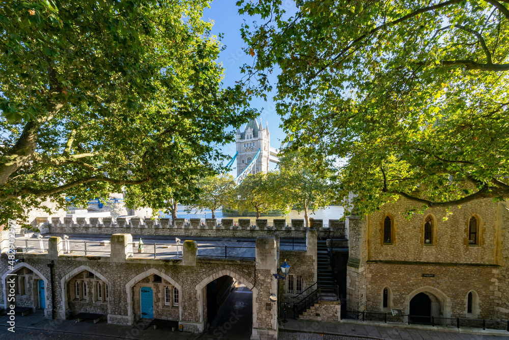 Obraz premium Sunset view of the famous Tower of London