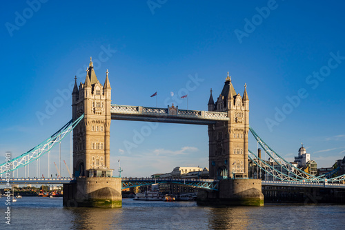 Sunny view of the famous Tower Bridge
