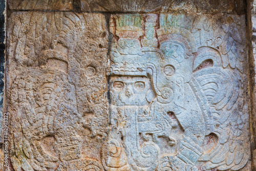 Mayan bas-relief 