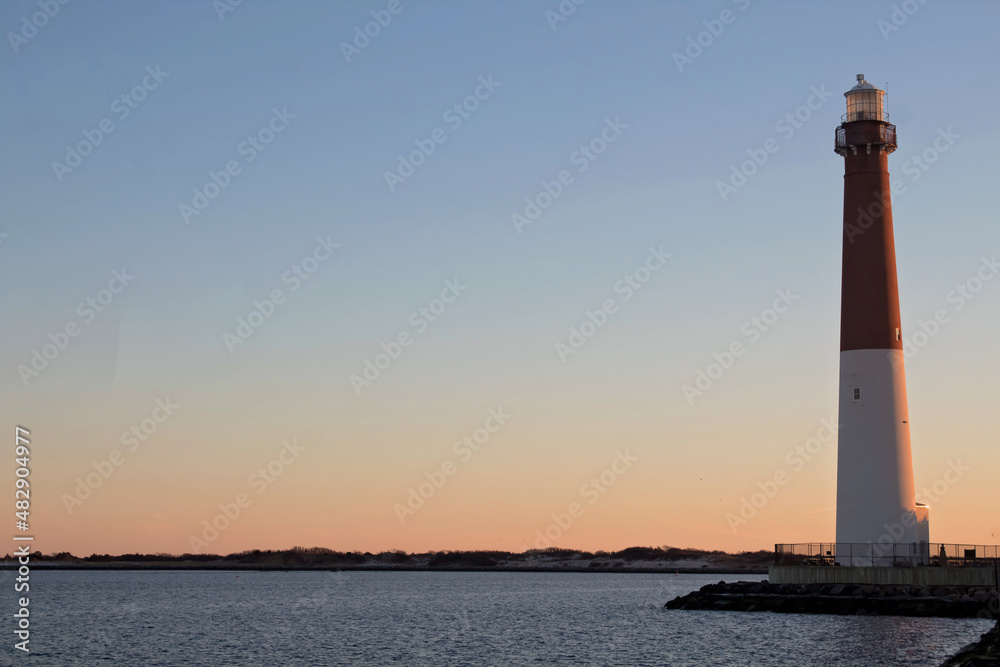 sunrise and lighthouse 