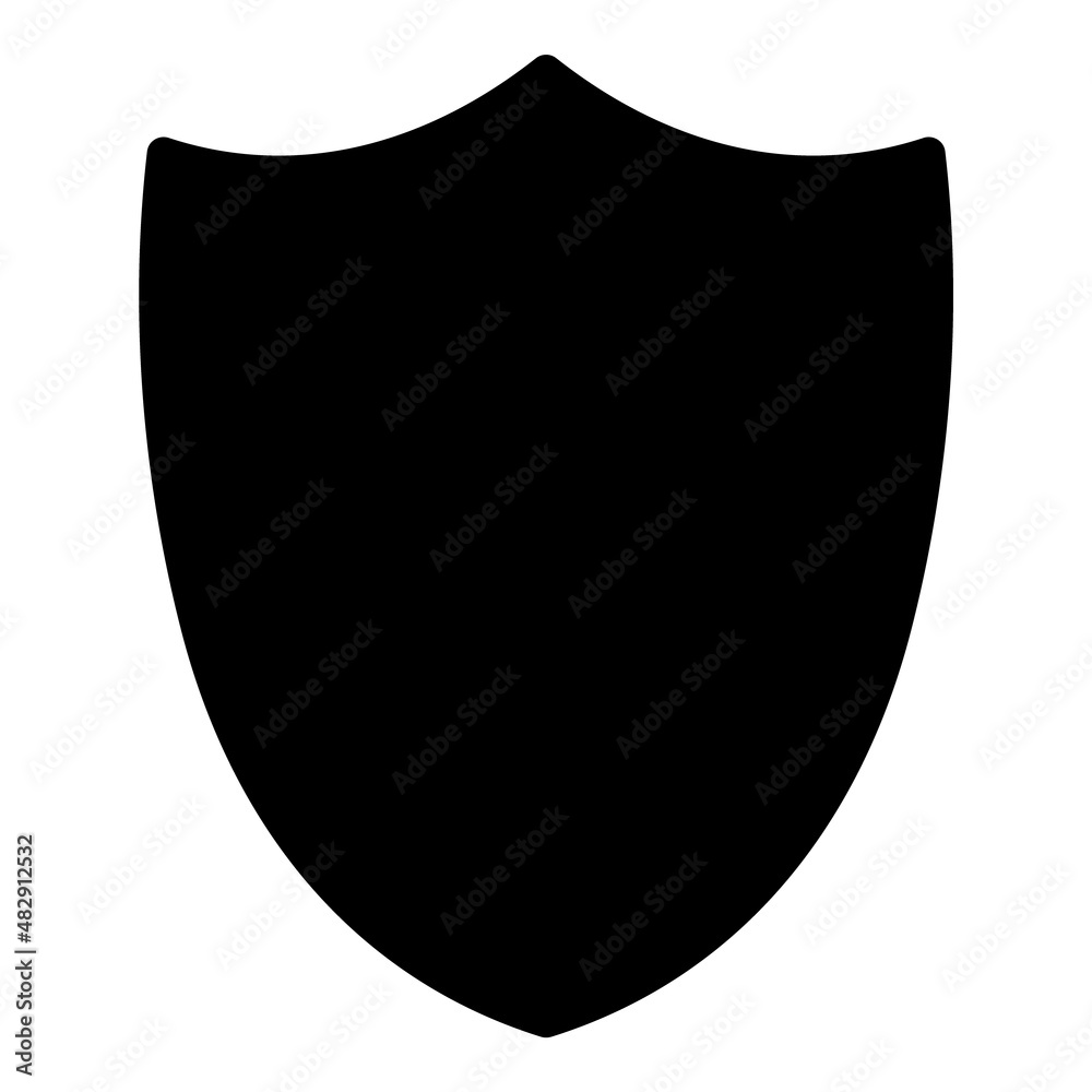 Shield Protection Flat Icon Isolated On White Background Shield Protection Flat Icon Isolated On White Background