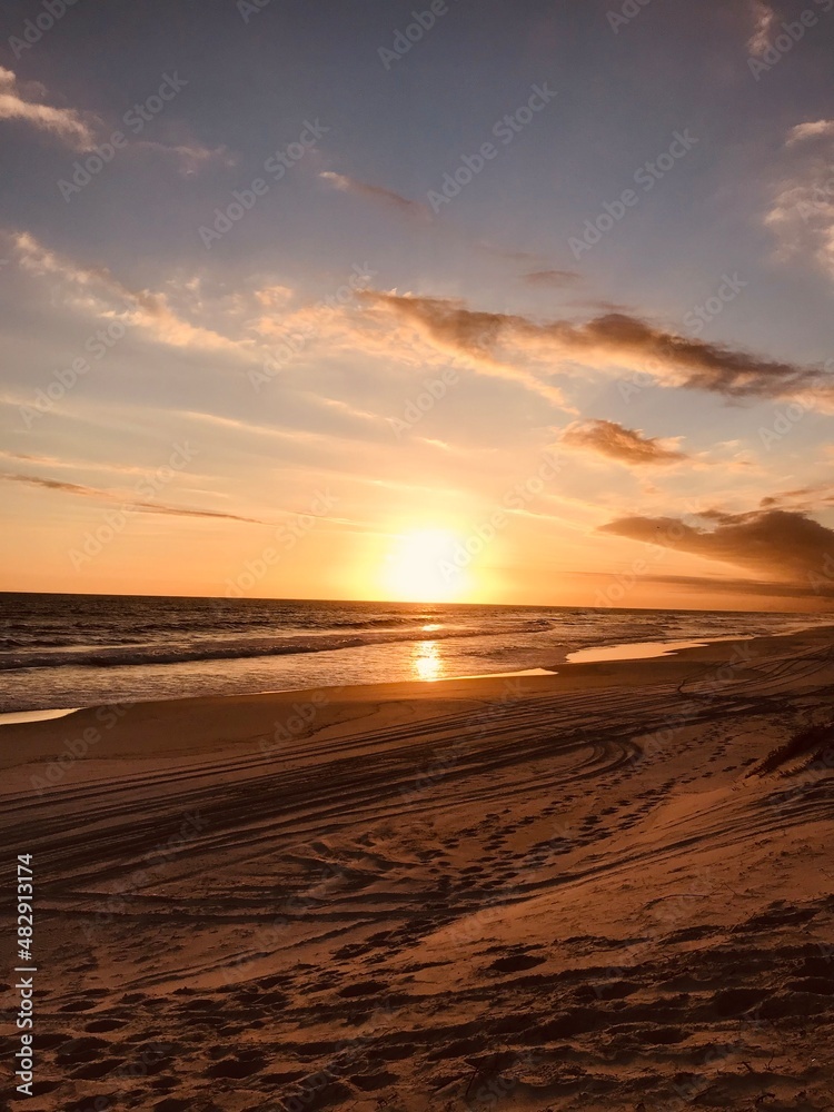 sunset at the beach