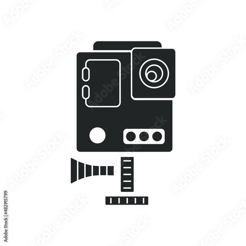 Action camera  icons  symbol vector elements for infographic web
