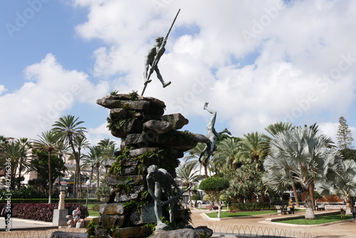 Brunnen in Parkanlage in Las Palmas de Gran Canaria