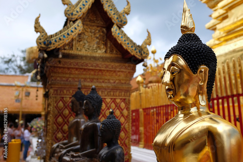 Golden buddha at Chiang Mai