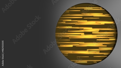 Wallpaper Mural background wallpaper golden circle 3d render Torontodigital.ca