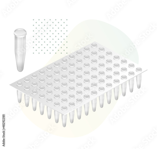 RT-PCR Testing - PCR Tray - Illustration