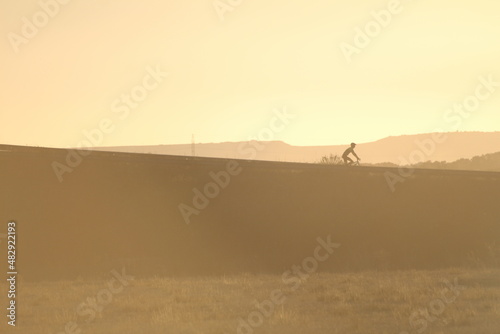 Bicicleta al atardecer