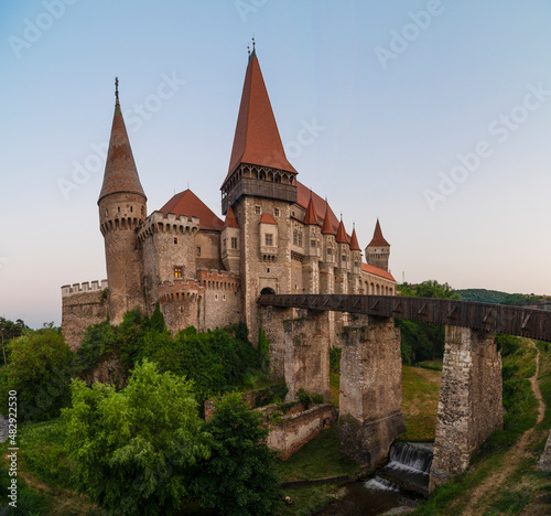 Beautiful Corvin Castle  Hunedoara  Transylvania  Romania