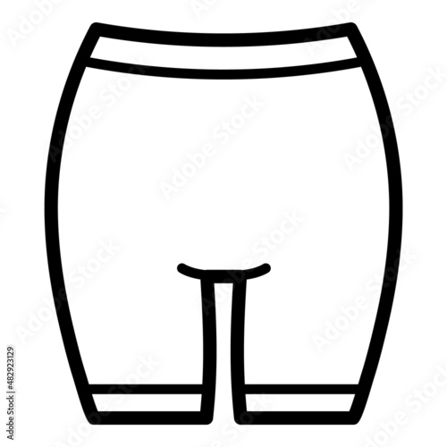 Breeches Pants Flat Icon Isolated On White Background