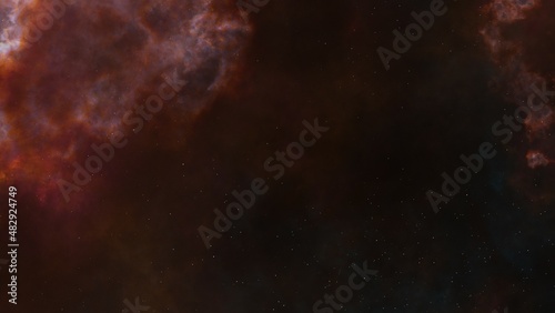 Night sky with stars. Universe. Cosmos. Galaxy. Nebula.