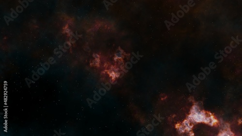 Fototapeta Naklejka Na Ścianę i Meble -  Night sky with stars. Universe. Cosmos. Galaxy. Nebula.