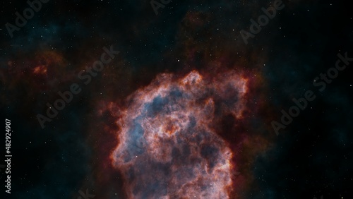 Fototapeta Naklejka Na Ścianę i Meble -  Night sky with stars. Universe. Cosmos. Galaxy. Nebula.