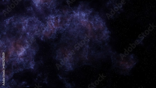 Nebula, cluster of stars in deep space. Science fiction art. Outer space. Beautiful Nebula and Deep sky Object. A view from space to a galaxy and stars.