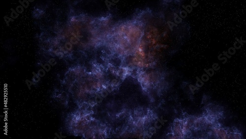 Fototapeta Naklejka Na Ścianę i Meble -  Nebula, cluster of stars in deep space. Science fiction art.  Outer space. Beautiful Nebula and Deep sky Object. A view from space to a galaxy and stars.