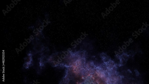 Fototapeta Naklejka Na Ścianę i Meble -  Nebula, cluster of stars in deep space. Science fiction art.  Outer space. Beautiful Nebula and Deep sky Object. A view from space to a galaxy and stars.