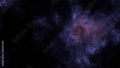 Fototapeta Naklejka Na Ścianę i Meble -  Deep space nebula with bright stars. Multicolor Starfield Infinite space. Milky way. Outer space background with stars and nebulas. Star clusters, Supernova nebula outer space background.