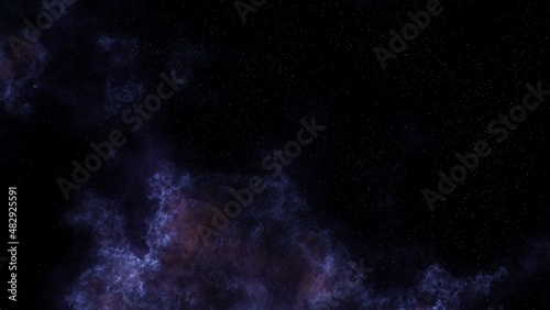 Deep space nebula with bright stars. Multicolor Starfield Infinite space. Milky way. Outer space background with stars and nebulas. Star clusters  Supernova nebula outer space background.