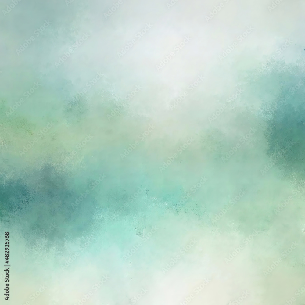 Abstract green and gray cloudy misty background