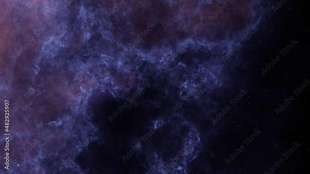 Nebula gas cloud in deep outer space. Multicolor Starfield Infinite space. Milky way. Outer space background with stars and nebulas. Star clusters, Supernova nebula outer space background.