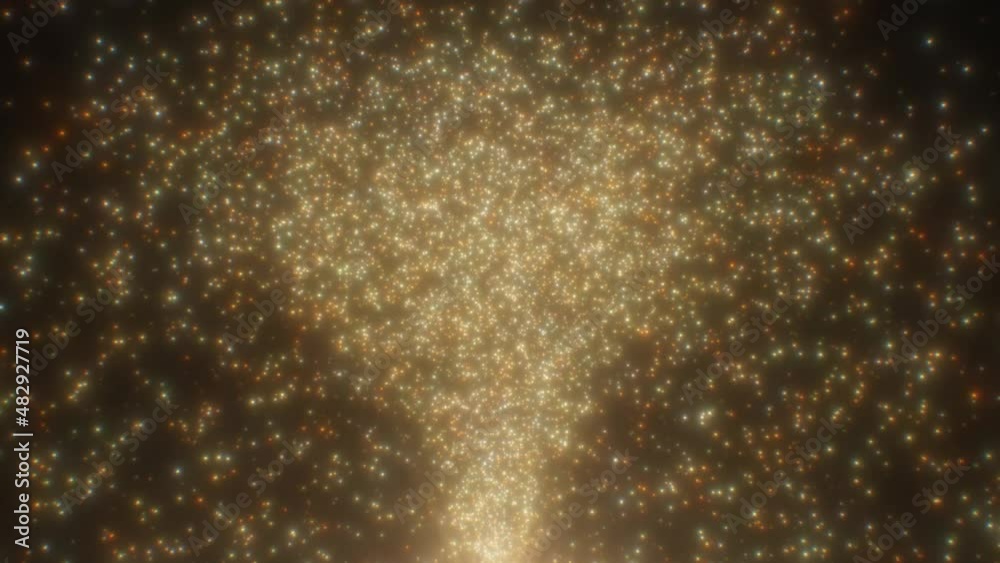 Beautiful Golden Particle Fountain of Glimmering Sparkle Shimmer Dust - 4K Seamless VJ Loop Motion Background Animation Beautiful Golden Particle Fountain of Glimmering Sparkle Shimmer Dust - 4K Seamless VJ Loop Motion Background Animation