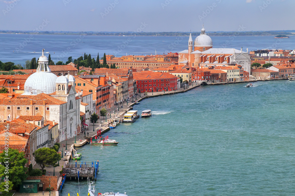 View of Giudecca Island in Venice, Italy