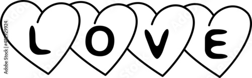 Bild auf Leinwand A declaration of love. Valentine is day.