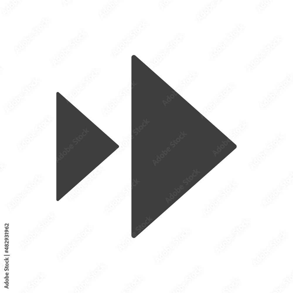 Arrow icon on a white background. Modern right arrow. Arrow icon on a white background. Modern right arrow.