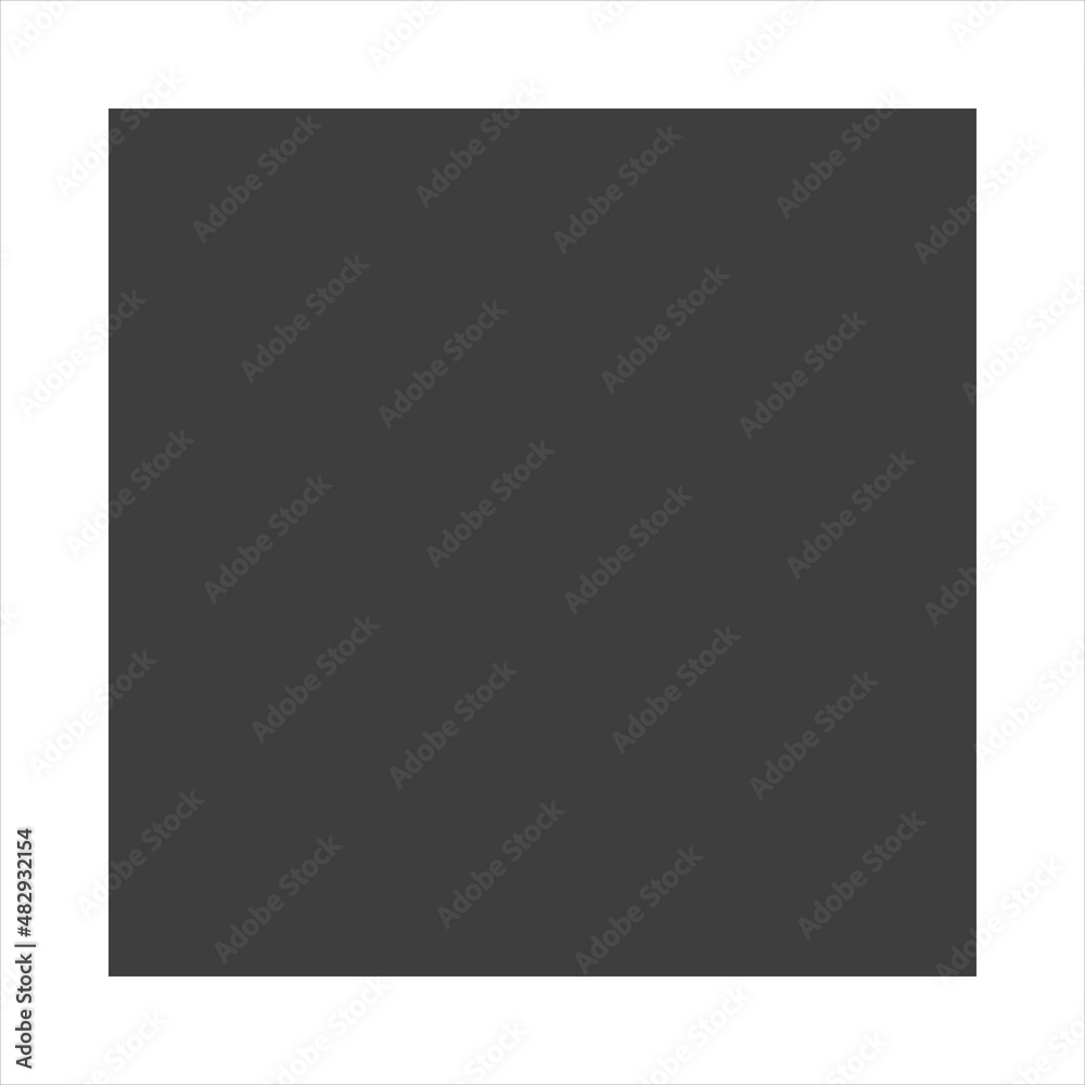 Square icon on a white background. Geometric figure square. Square icon on a white background. Geometric figure square.