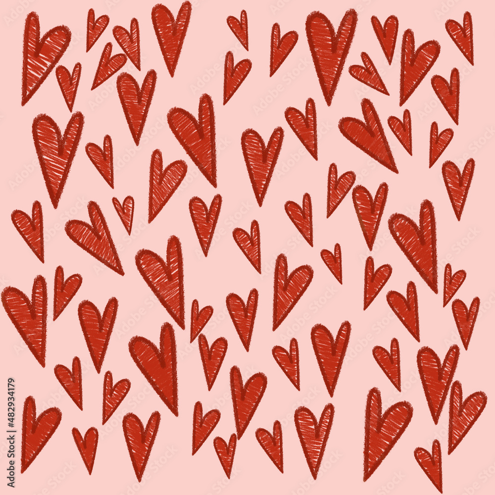 Valentines day red hearts Valentines day red hearts