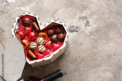 Heart-shaped box of assorte...