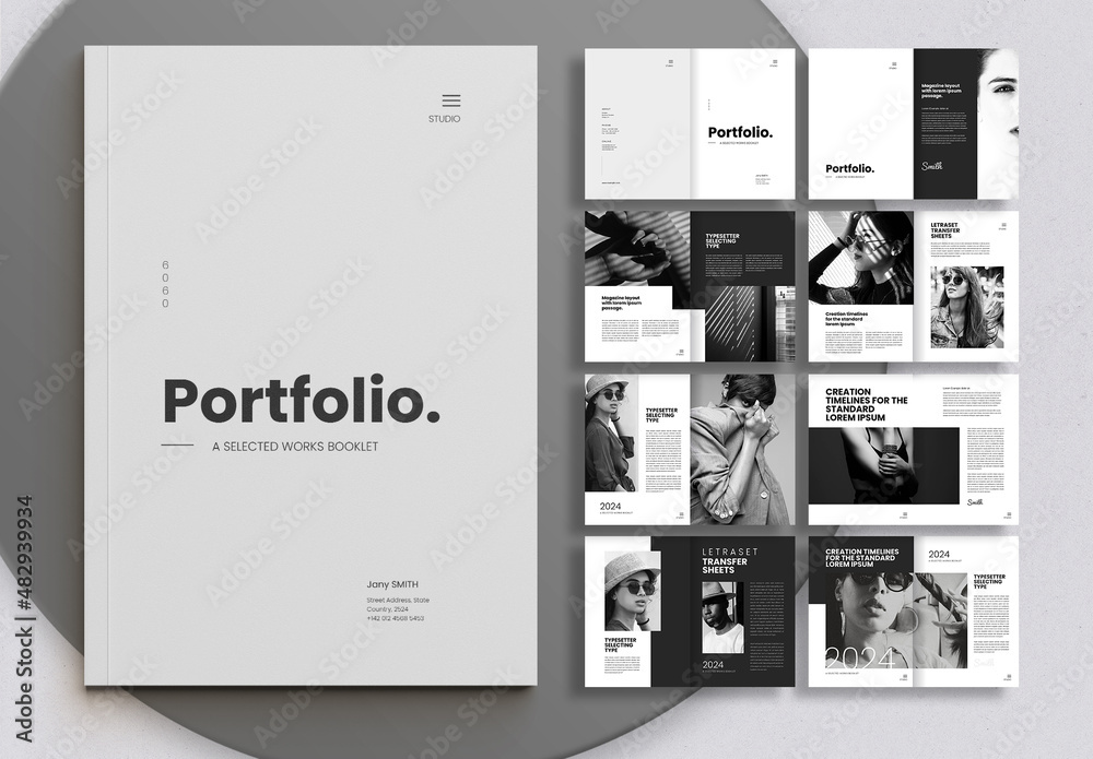 Portfolio Layout Stock Template | Adobe Stock