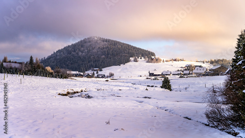 Wintertime landscape of Jizera Mountains © pyty