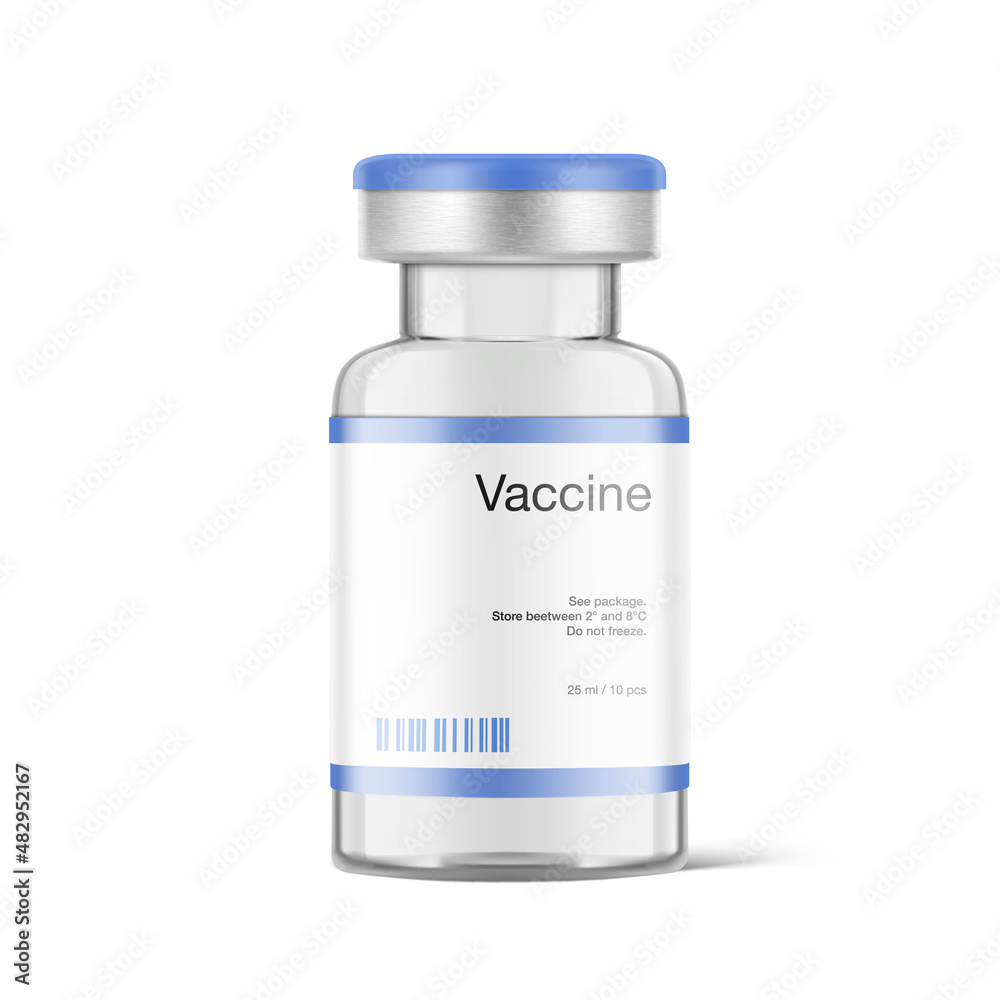Transparent glass bottles for vaccine injections mockup. Vector illustration isolated on white background. Can be use for medicine, cosmetic and other. Ready for your design. EPS10. Transparent glass bottles for vaccine injections mockup. Vector illustration isolated on white background. Can be use for medicine, cosmetic and other. Ready for your design. EPS10.
