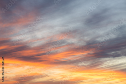 supplemental sunset sky clouds overlay with copy space © Nicholas Steven