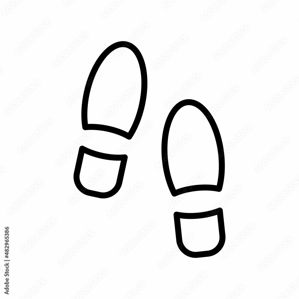 Footprint Icon Design Vector Logo Template Illustration Sign And Symbol